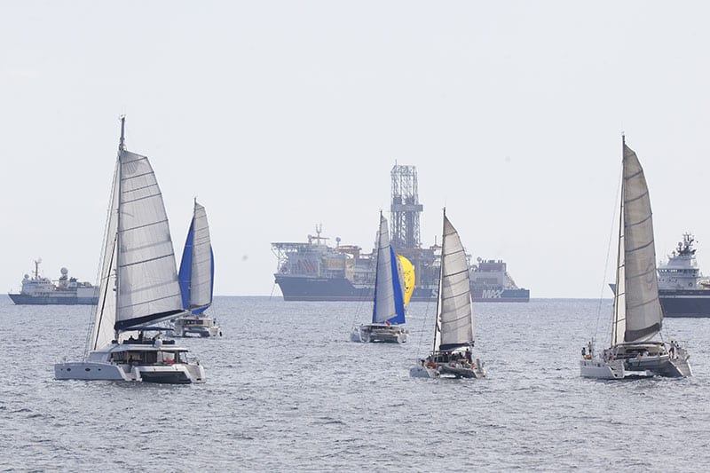 Starting gun for the 19 Lagoons taking part in ARC 2015!