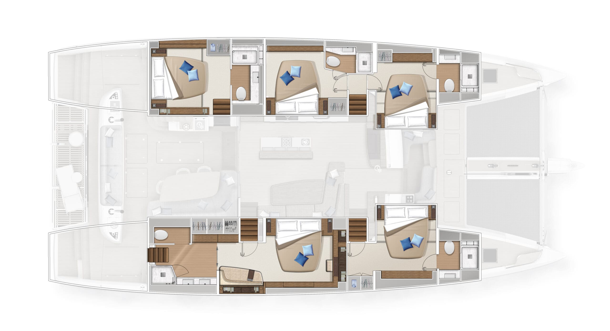 LAGOON SIXTY 5 - 5 CABIN 5 HEAD 