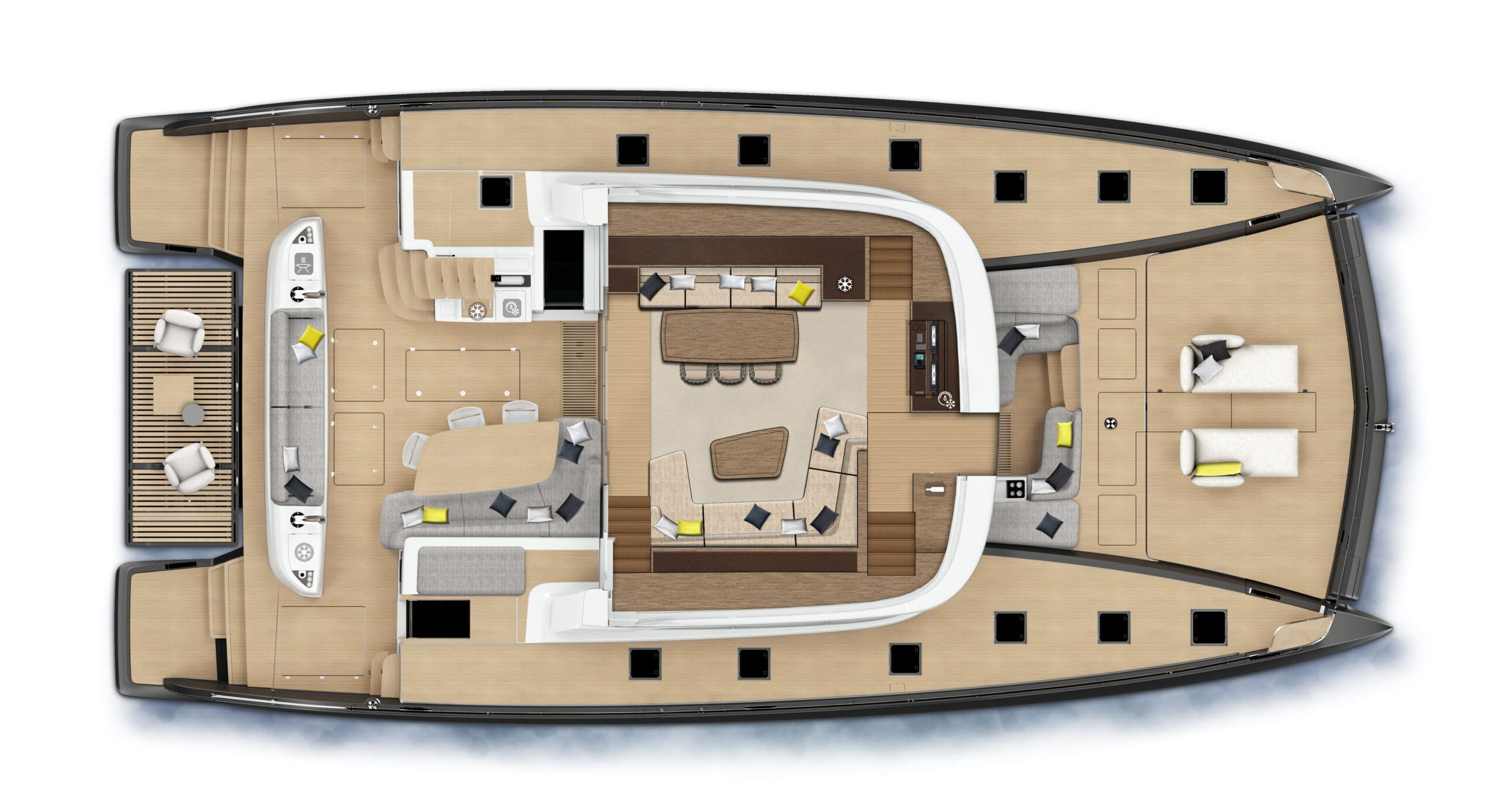 LAGOON SIXTY 7 MY - GALLEY DOWN