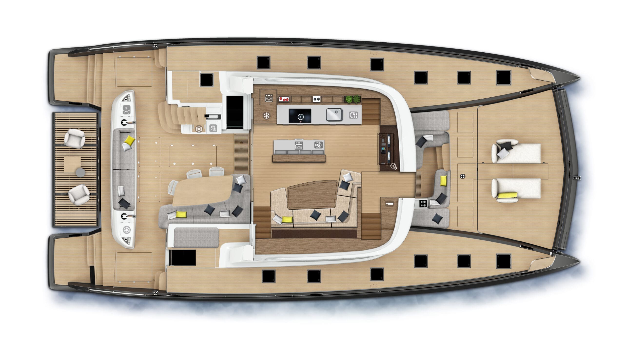 LAGOON SIXTY 7 MY - GALLEY UP<br />
