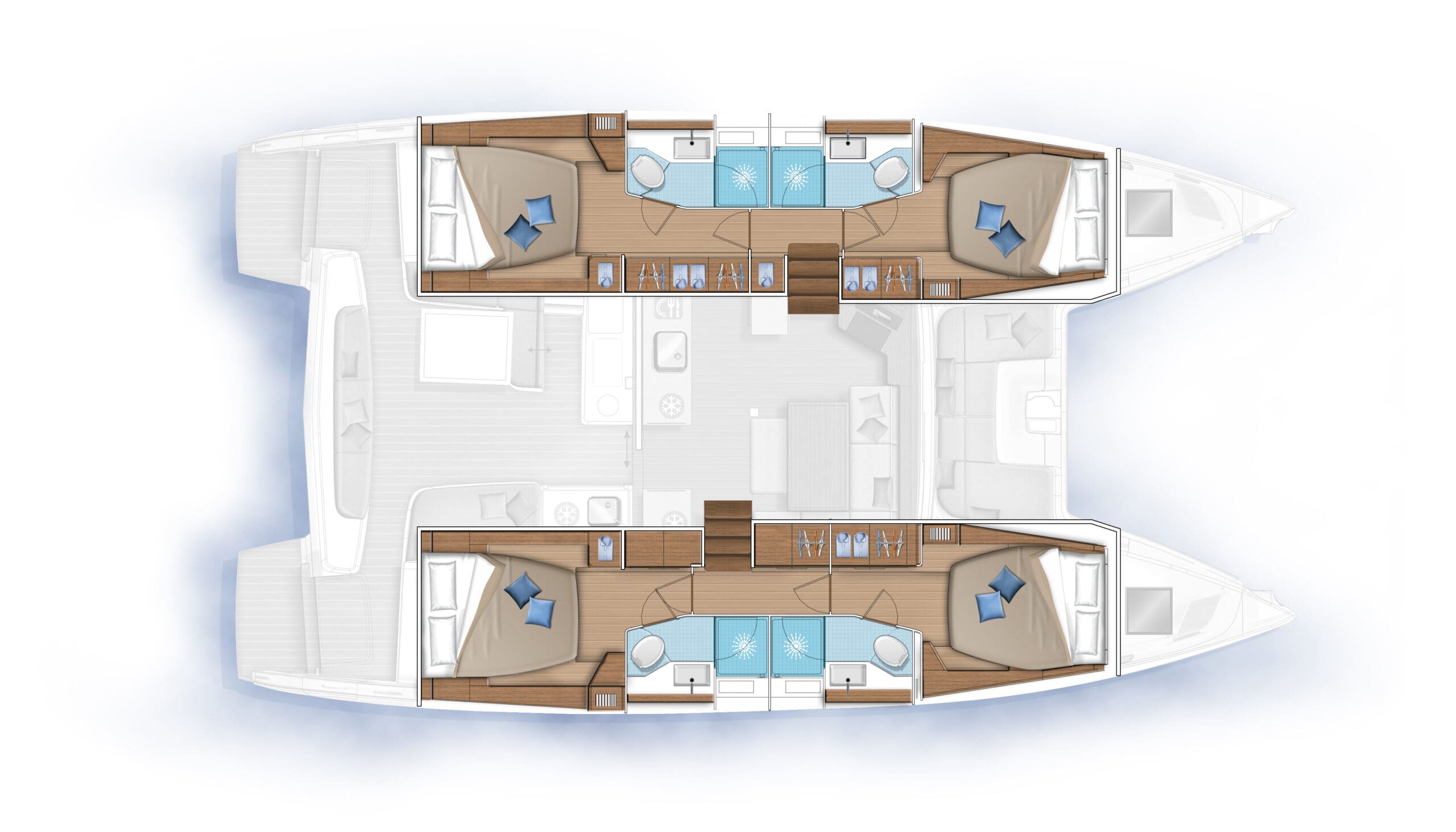 Lagoon 46 - 4 Cabin 4 Head