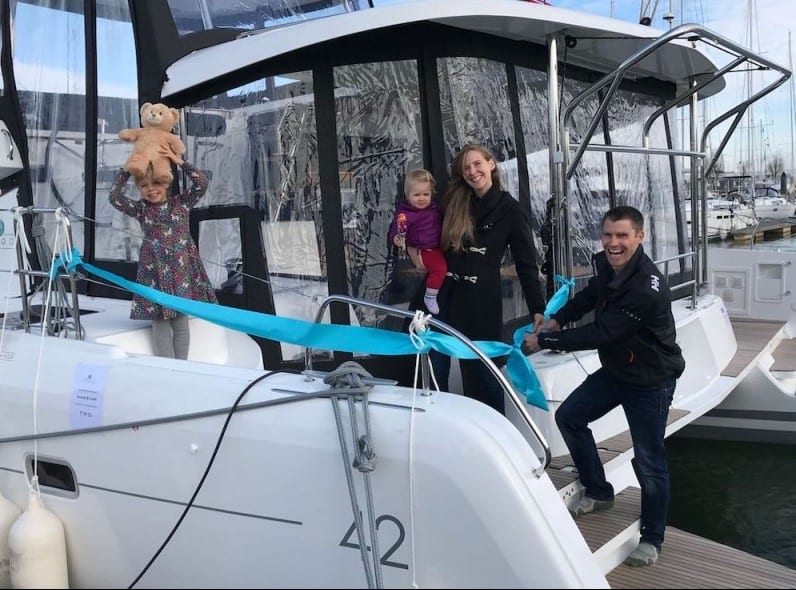 The Jones Family take delivery of their new 42