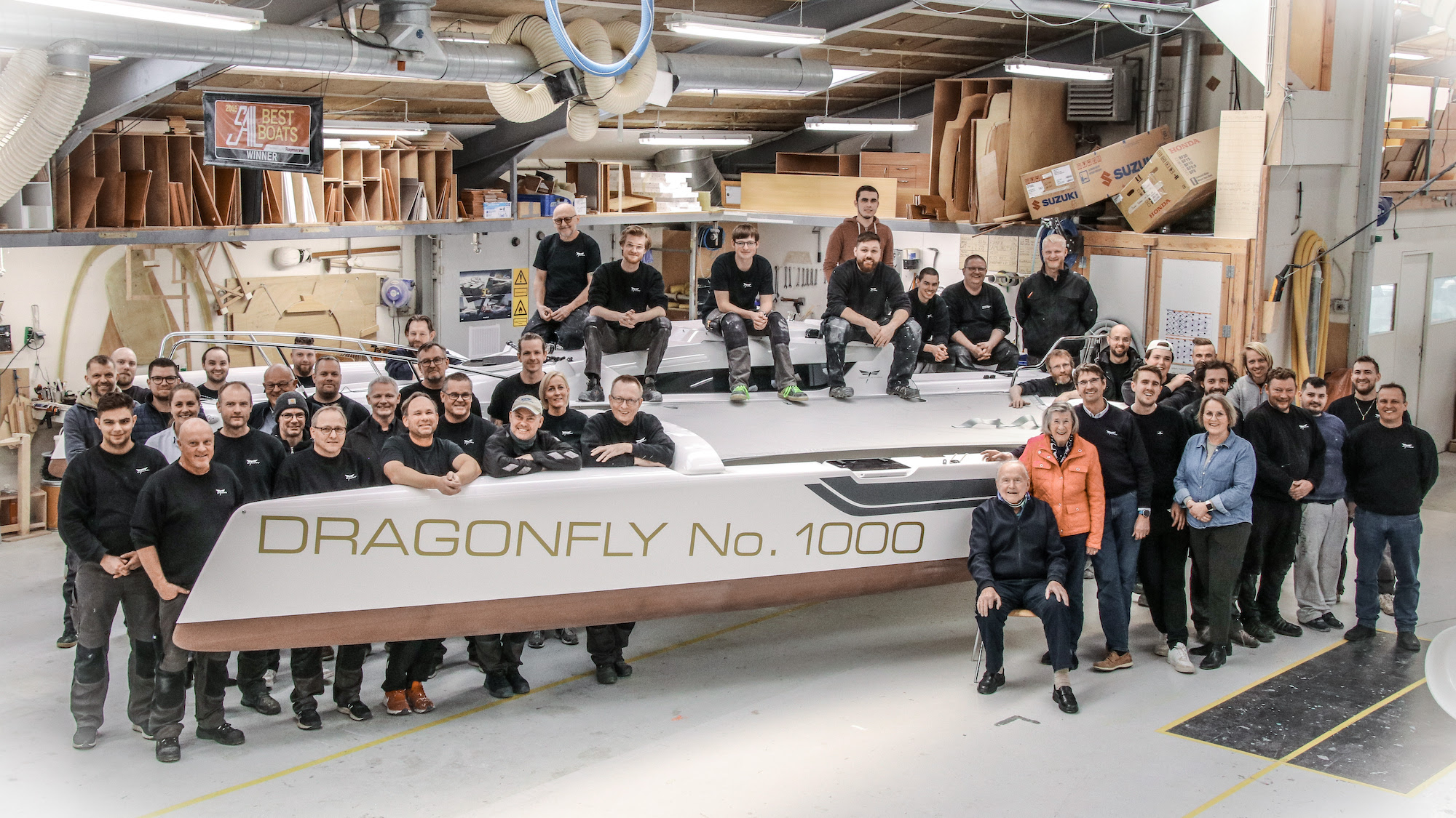 Dragonfly Celebrates 1000 Boats Built