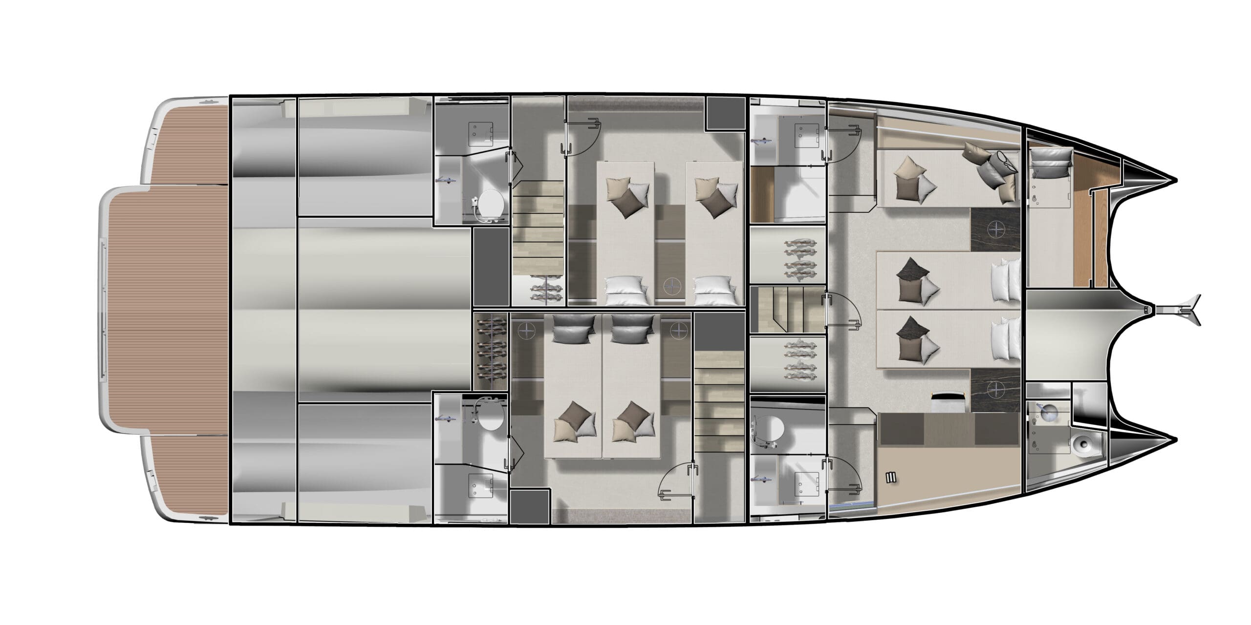 PRESTIGE M48 - 3 CABINS