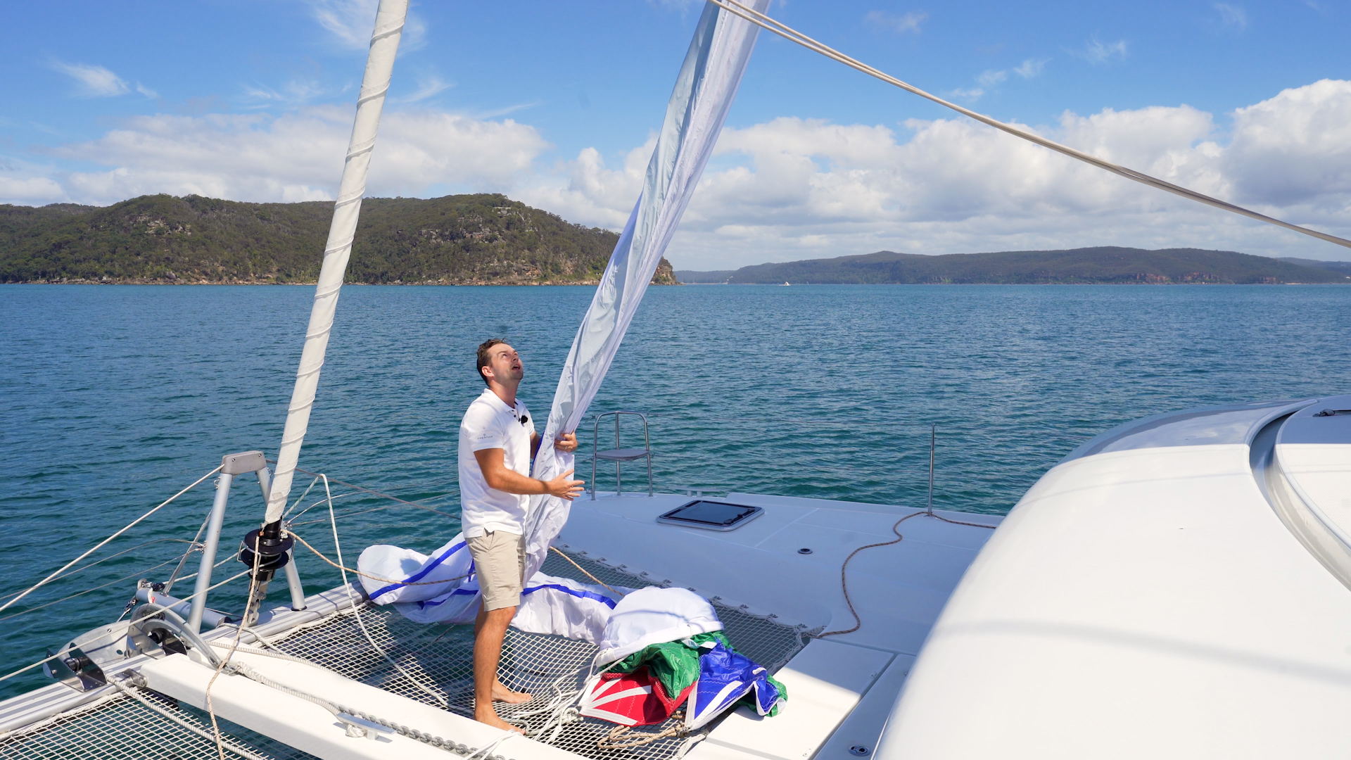 Lagoon Catamaran How to use the electric winch