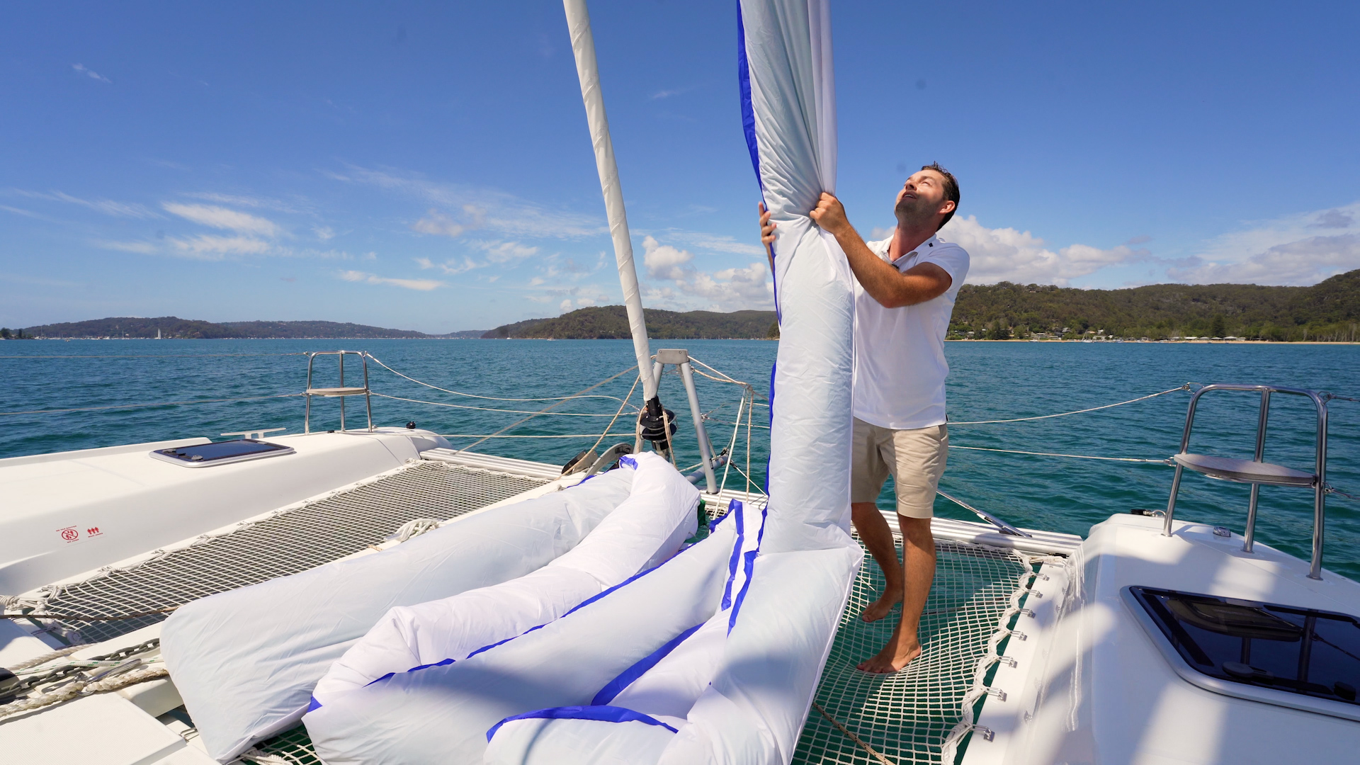 Lagoon Catamaran How to use the electric winch