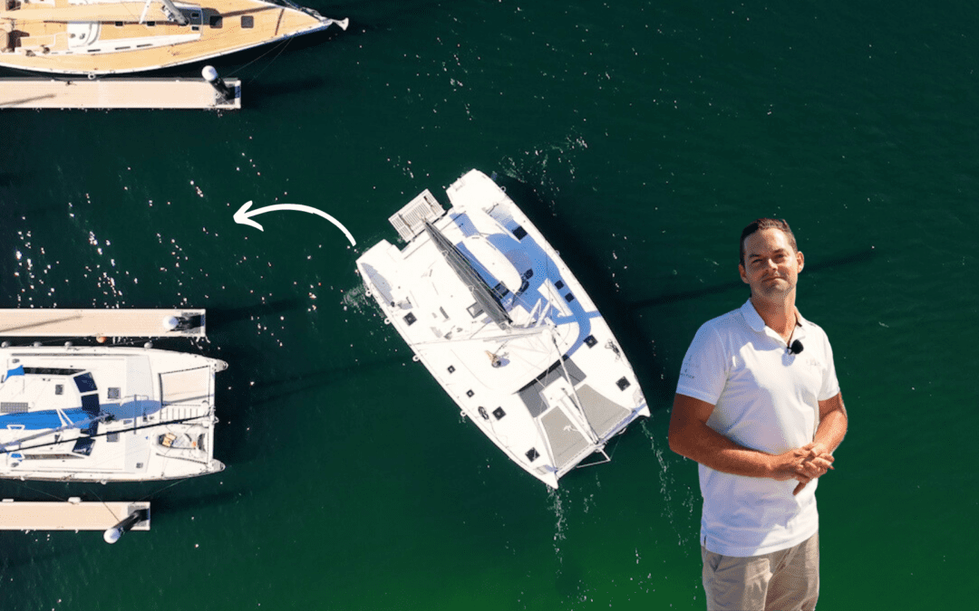 How to Dock in a Crosswind on a Catamaran (in a tight space) 