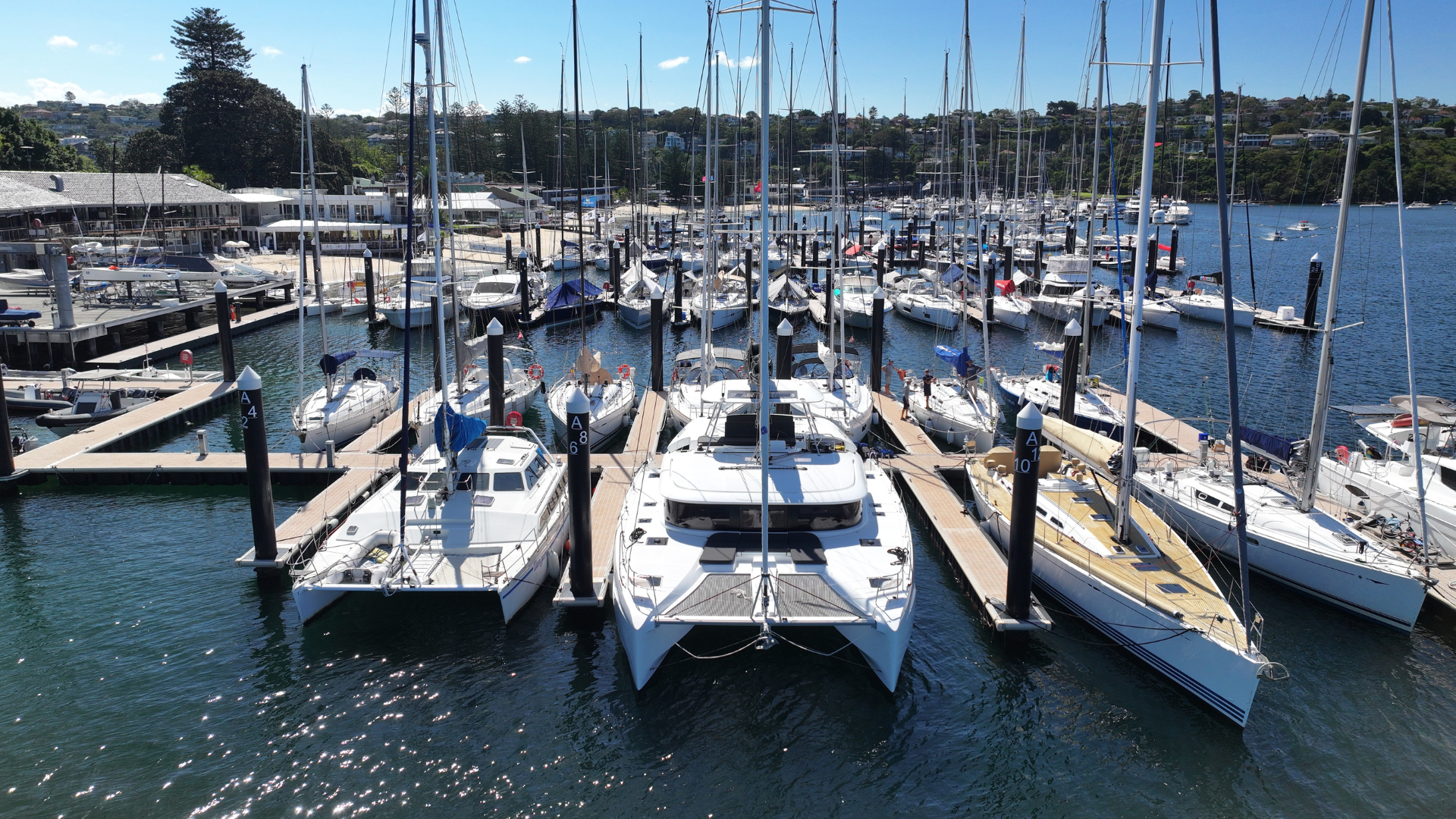 How to Dock in a Crosswind on a Catamaran (in a tight space)